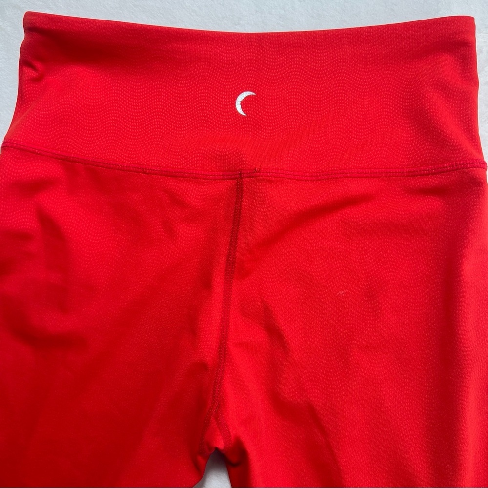 Zyia Active Red Textured High Rise‎ Compression Leggings Size 4 - Picture 5 of 6